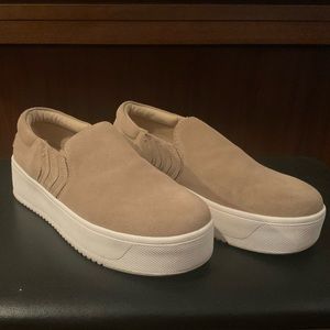 Yellow Box Beige Slip-On Platform Loafers